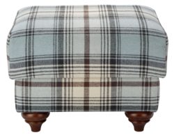 Heart of House - Argyll Footstool - Skye Tartan